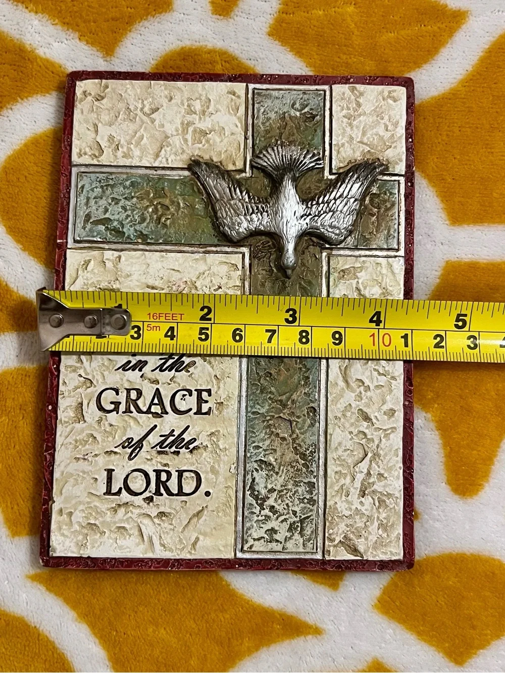 Joseph's Studio Cross Wall Plaque w/ Dove 
